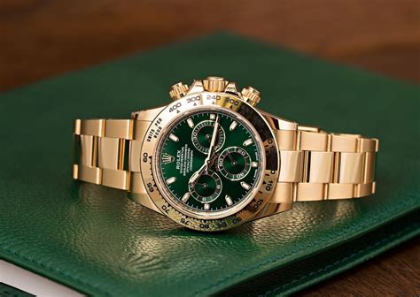 rolex with green face